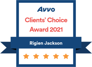 Avvo Clients' Choice Award 2021 Rigien Jackson